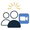 icon video people