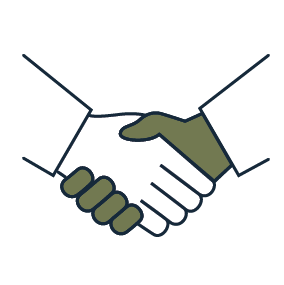 shaking hand icon