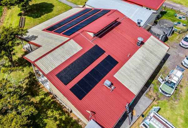 Te rito marae solar panel installed by lightforce solar