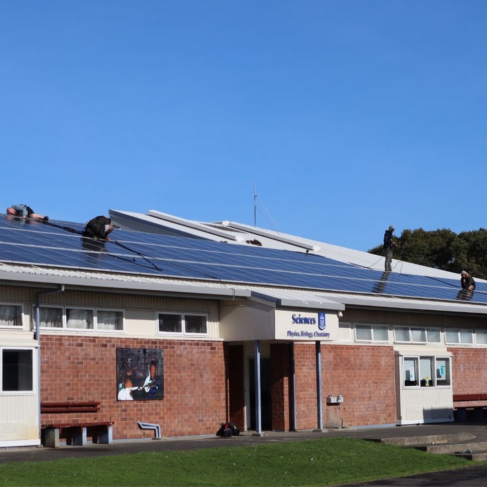 Install solar for college to reduce footprint
